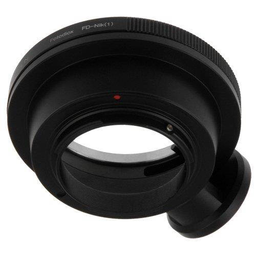 Fotodiox Lens Mount Adapter - Canon FD & FL 35mm SLR lens to Nikon 1-Series Mirrorless Camera Adapter Body, with Built-In Aperture Control Dial