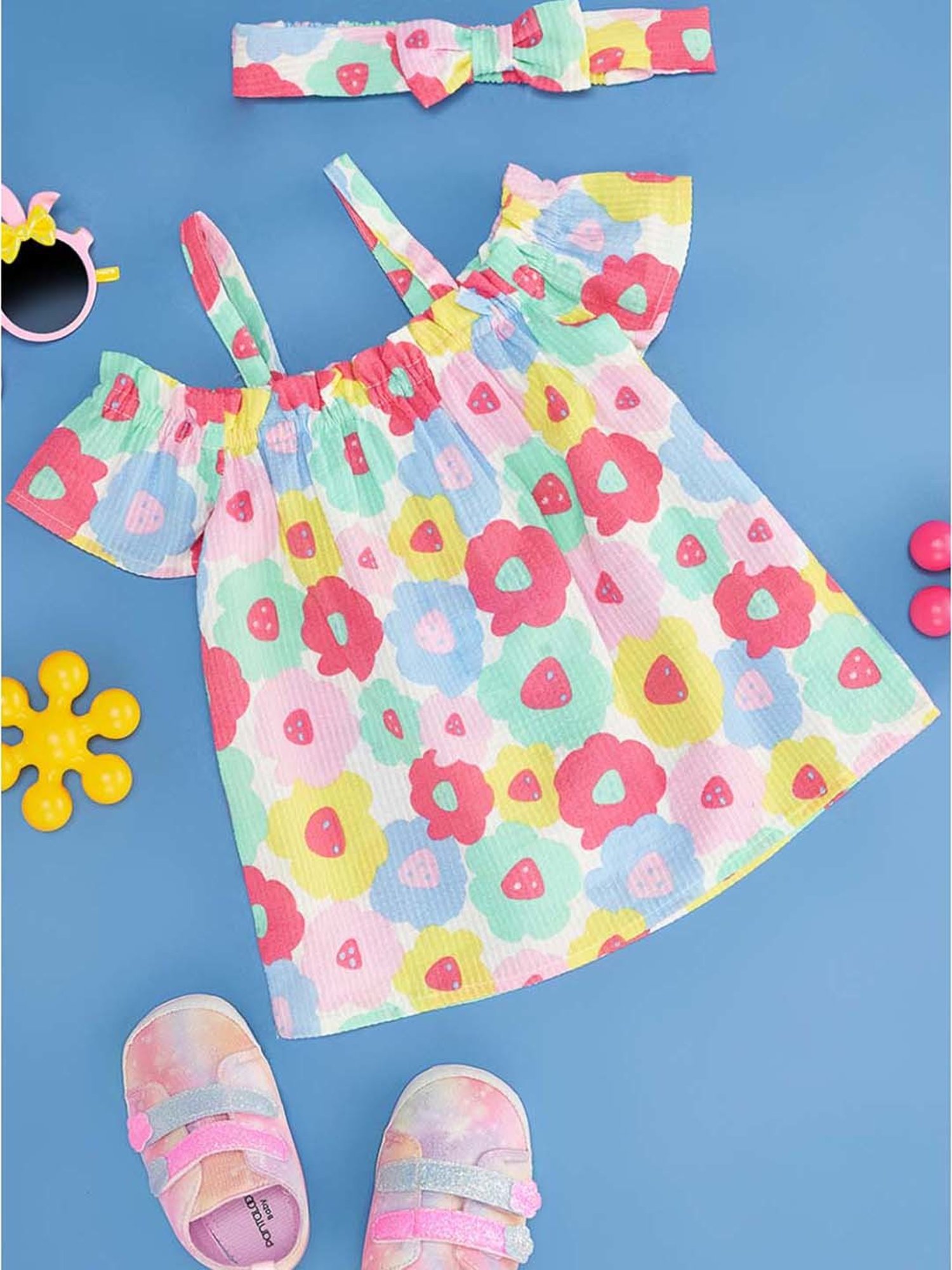 Pantaloons Baby Kids Multicolor Floral Print Top