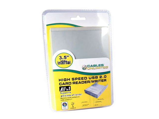 CABLES UNLIMITED USB-1610 All-in-one USB 2.0 Card Reader
