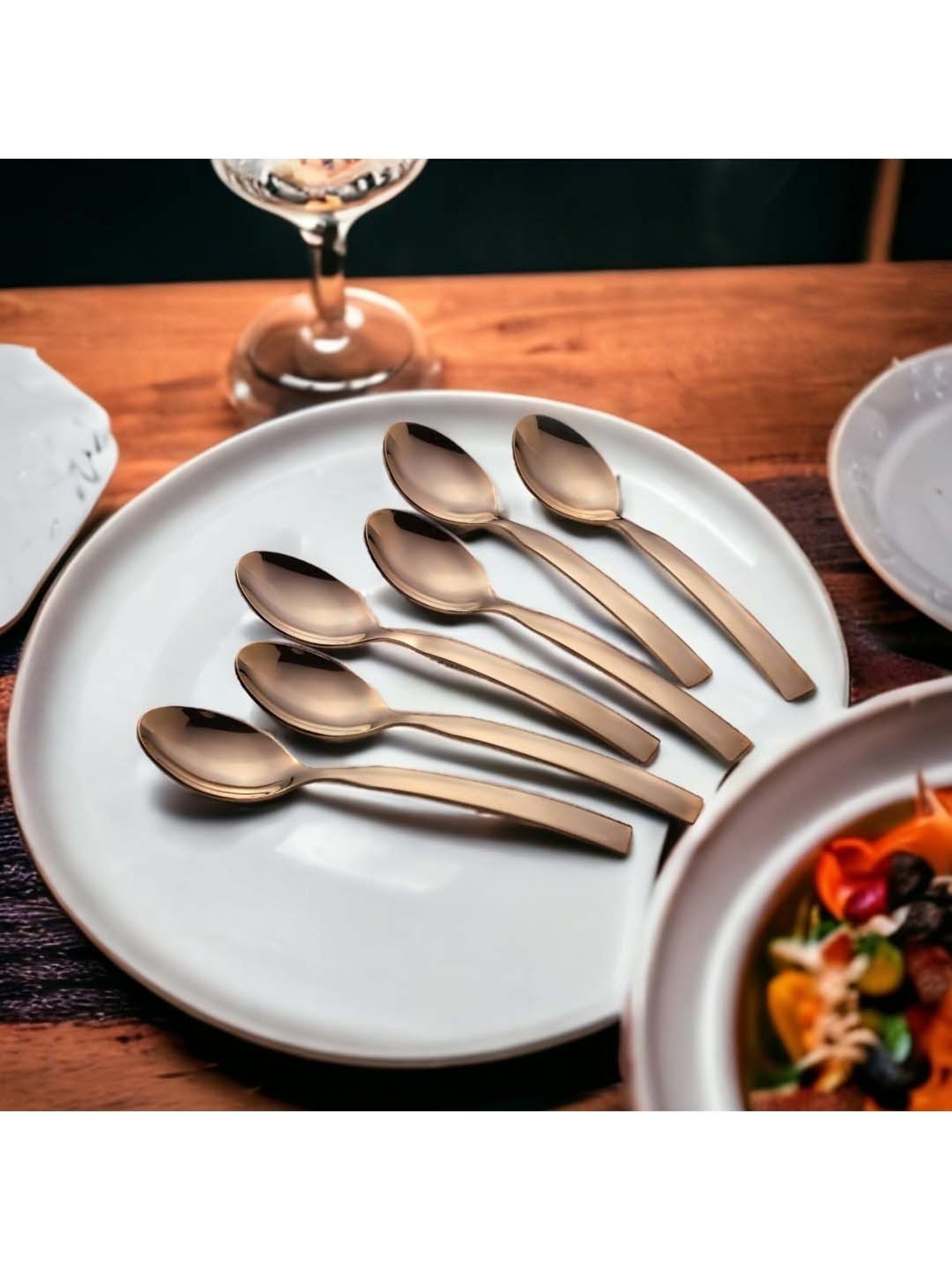 Sumeet S.S.Big Serving&Cooking Spoon Set-5pc(1 Turner,1Serving Spoon,1Skimmer,1Basting Spoon,1Ladle)