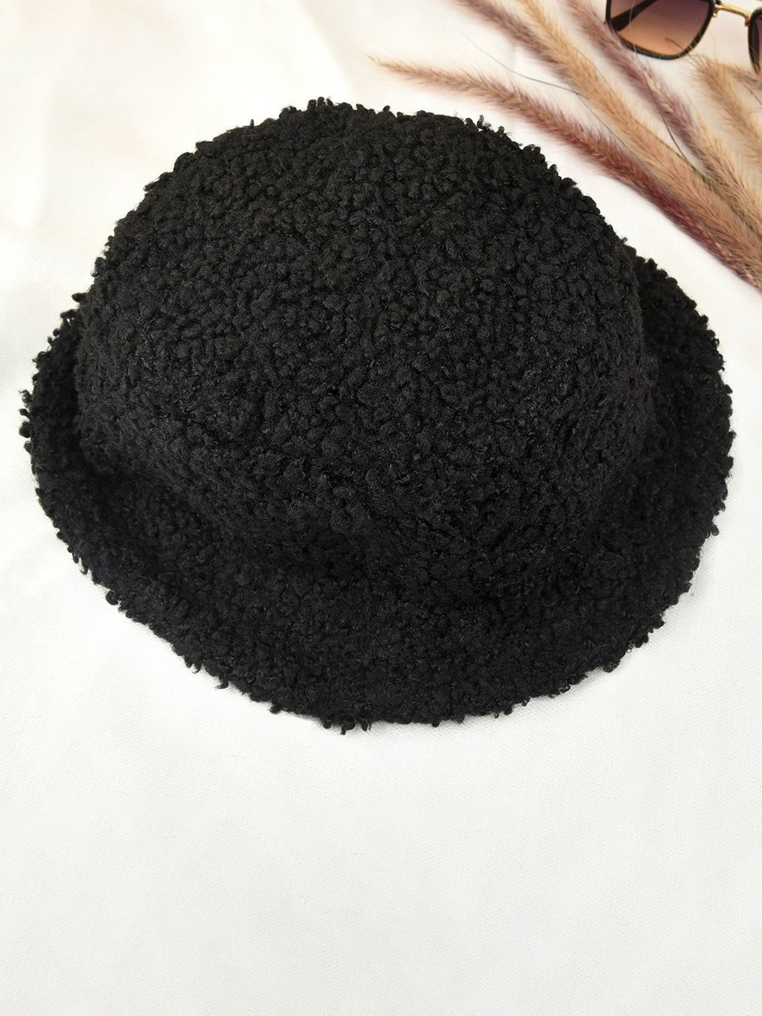 HauteSauce Black Printed Bucket Hat