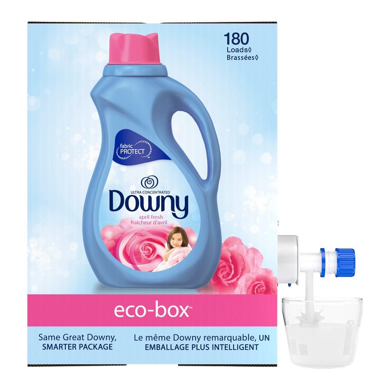 Downy April Fresh Liquid Fabric Conditioner Eco-Box HE Compatible - 105 fl oz