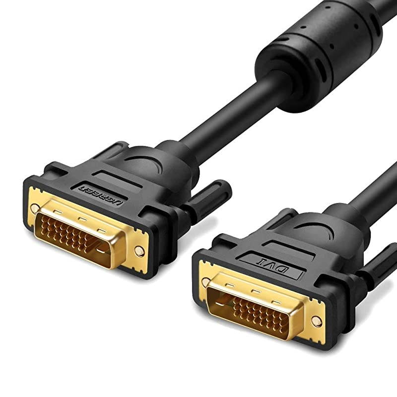 DVID 24+1 Dual Link Male to Male Digital Video Cable Gold Plated with Ferrite Core Support 2560x1600 for Gaming DVD Laptop HDTV and Projector 3FT