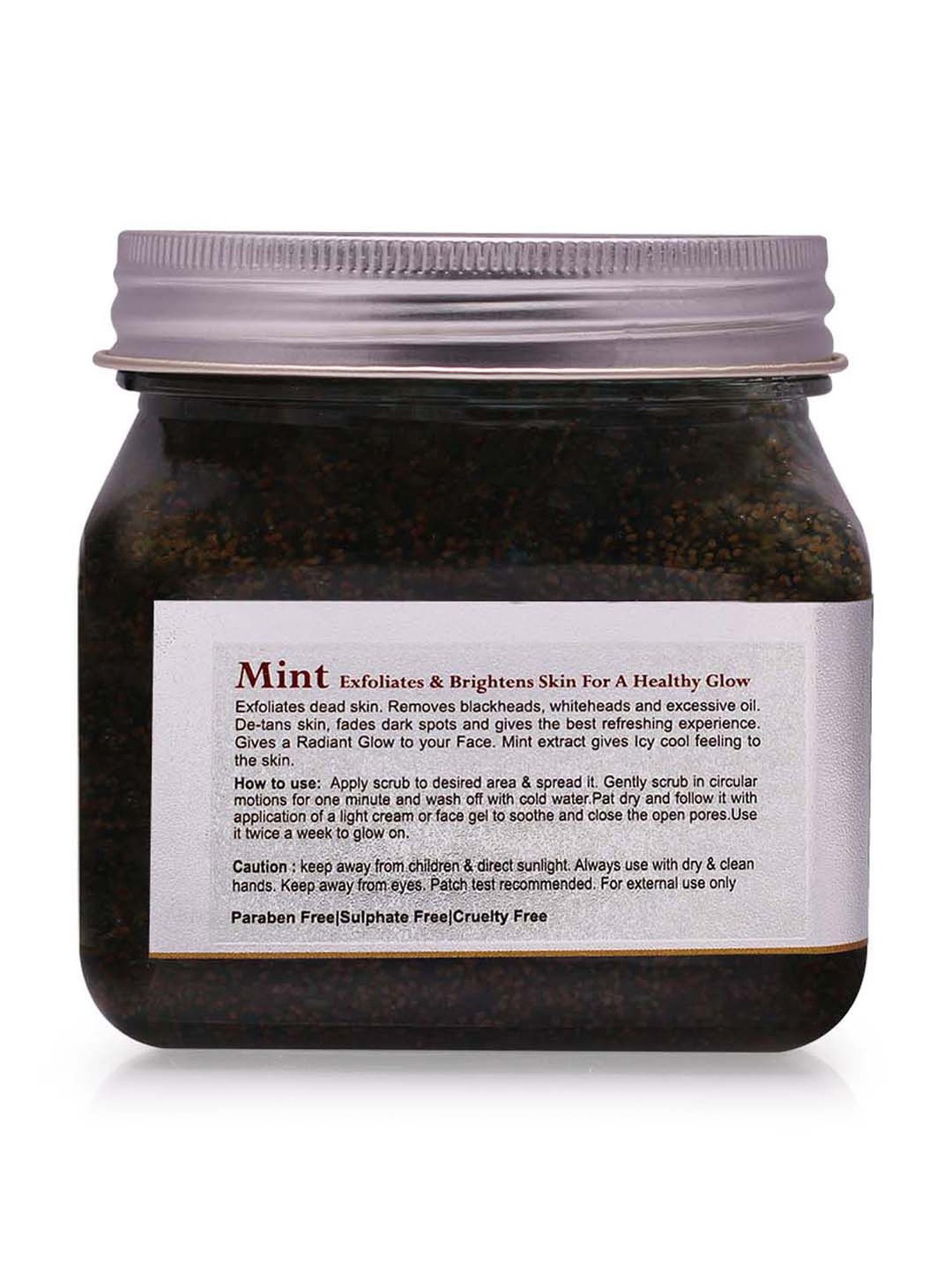 Mint Scrub exfoliates & brightens skin for a healthy glow - 380 ml