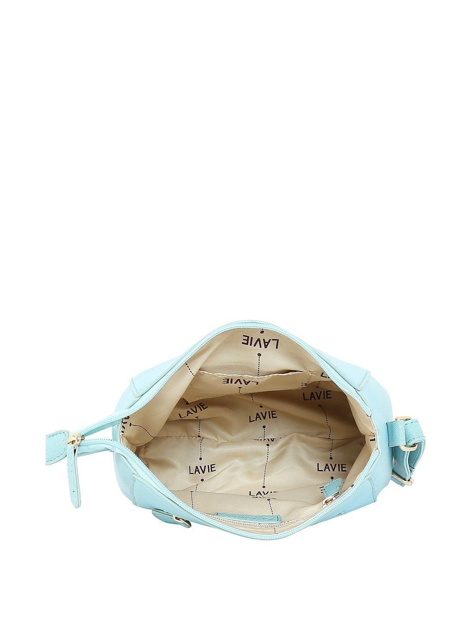 Lavie Denali Mint Blue Solid Sling Handbag