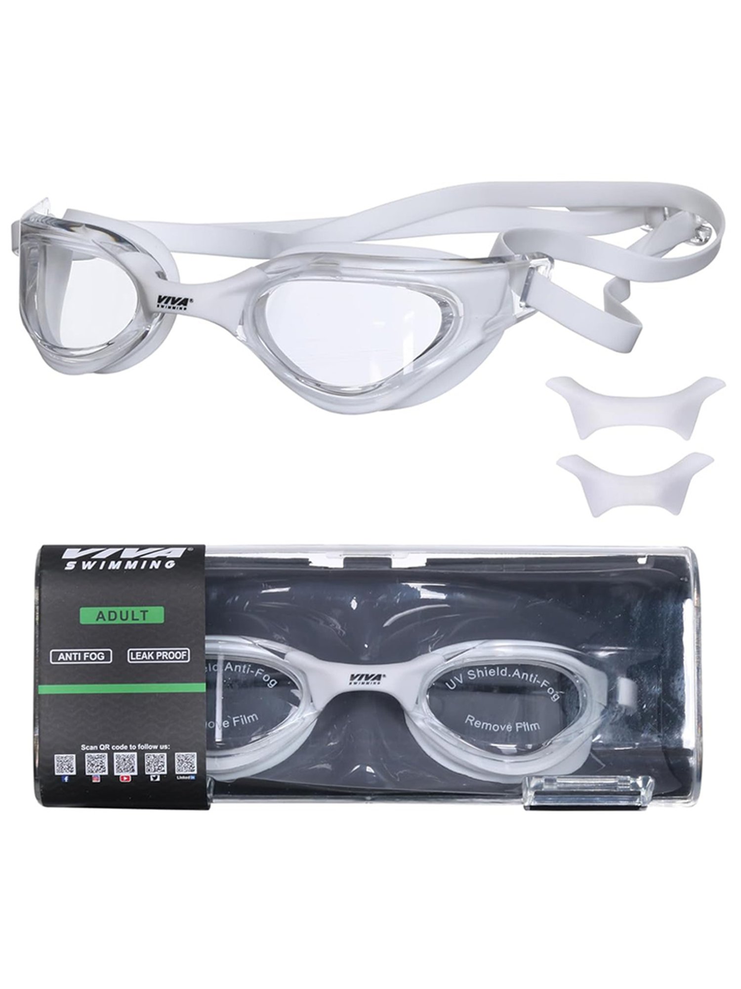 Speedo Unisex Adult Aquapulse Pro Mirror-Lens Swim Goggles (Grey)