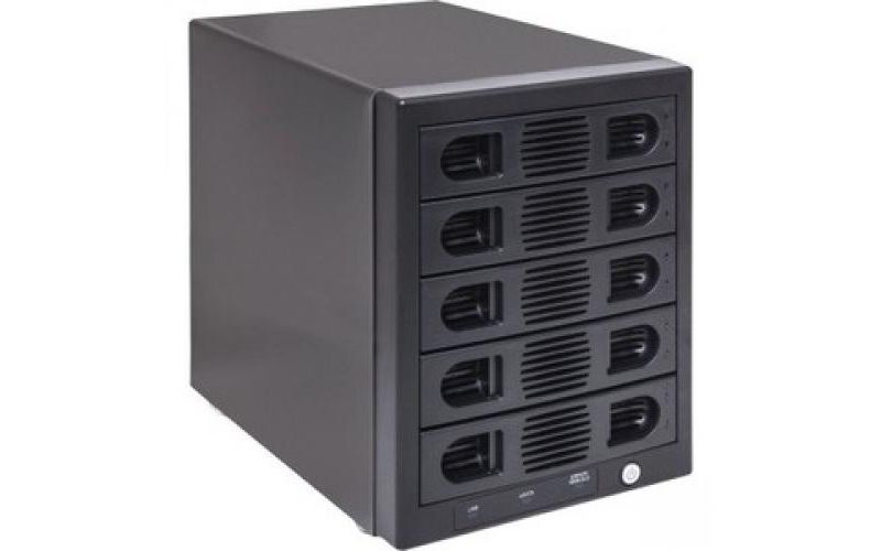 SYBA Multimedia 5 Bay 2.5" and 3.5" SATA HDD External USB 3.0 / eSATA RAID Hard Drive Enclosure - 5 x HDD Supported - 30 TB Supported HDD Capacity