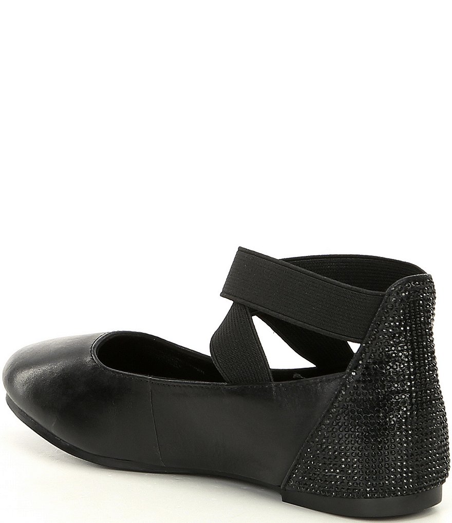 Copper Key Girls' Loviee Jewel Embellished Leather Ballet Flats (Youth)