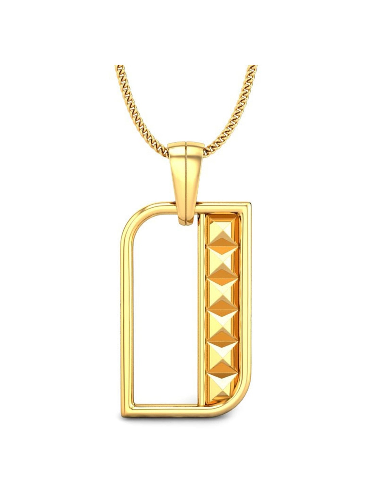 Candere by Kalyan Jewellers Peacock Collection 18k Yellow Gold Pendant for Women
