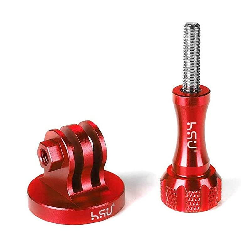 Alloy Metal GoPro TripodMonopod Mount with Thumbscrew for GoPro Session Hero 7 6 5 4 3+ 3 2 1 HD Red