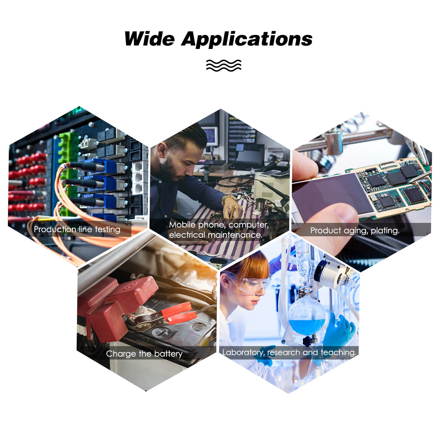 220V 0-30V 0-10A DC Power Supply Voltage-stabilized Source Regulated Power Supply Stabilized Voltage Supply CV & CC Dual Output Modes 3-digit High Precision LED Display