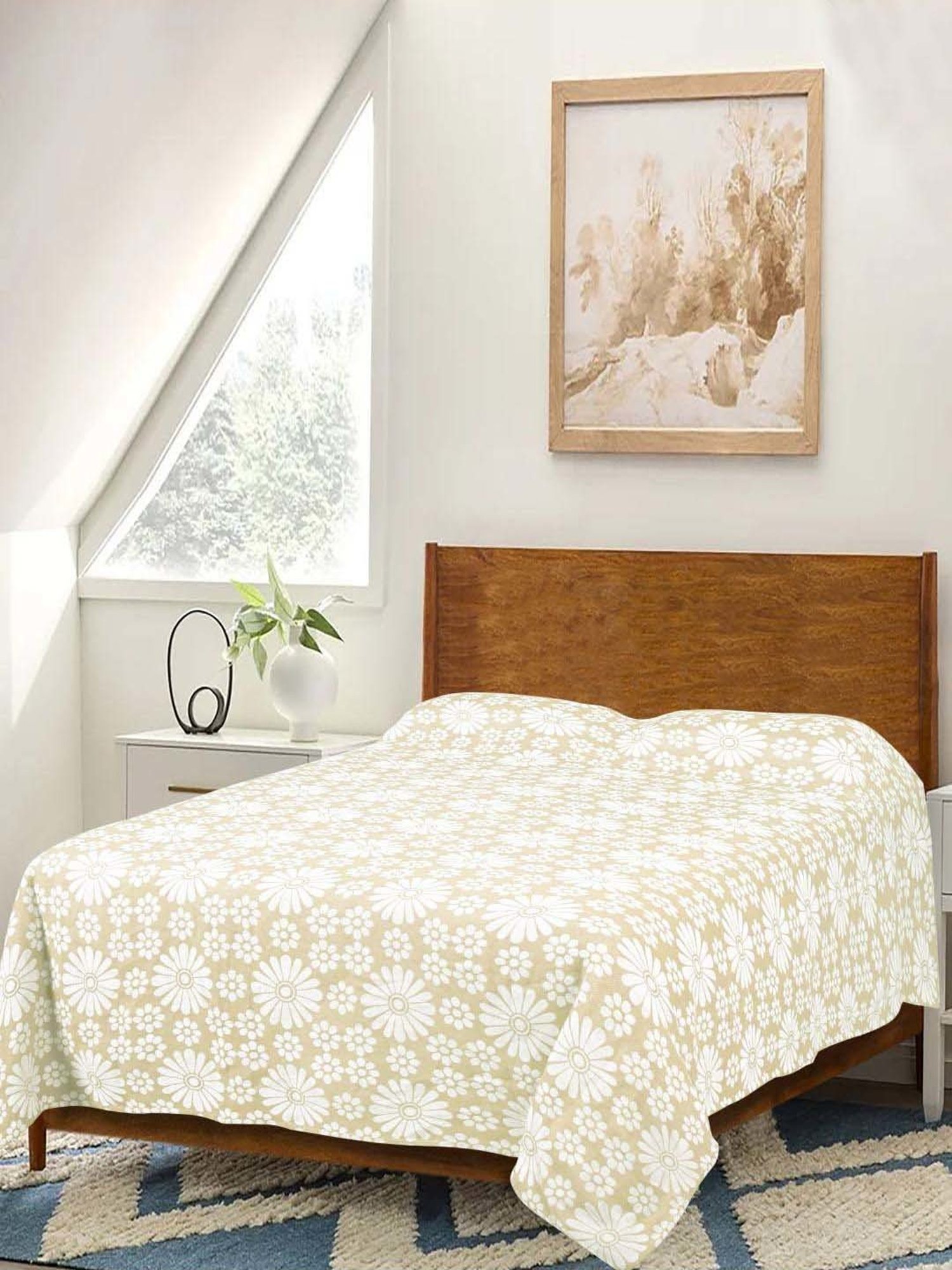 DDECOR Live beautiful Embroidery Baroque Metallic Grey 210 TC Cotton Comforters - Set of 3