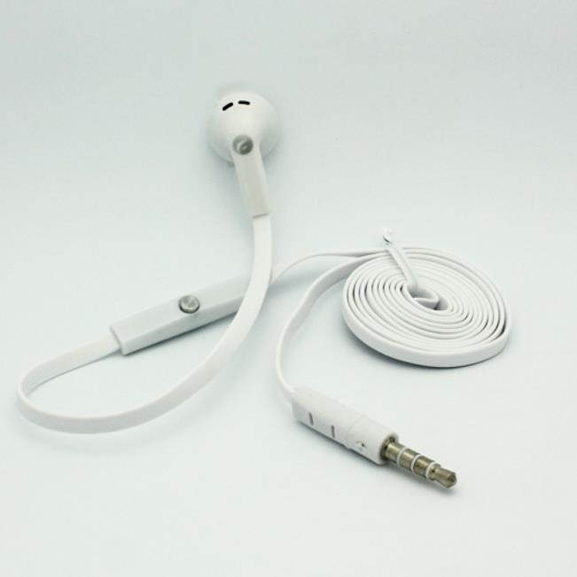Flat Wired Headset MONO Hands-free Earphone w Mic for ZTE Grand X Max 2 X3 X4, Duo LTE XL, ZMax Pro Z981 M5K