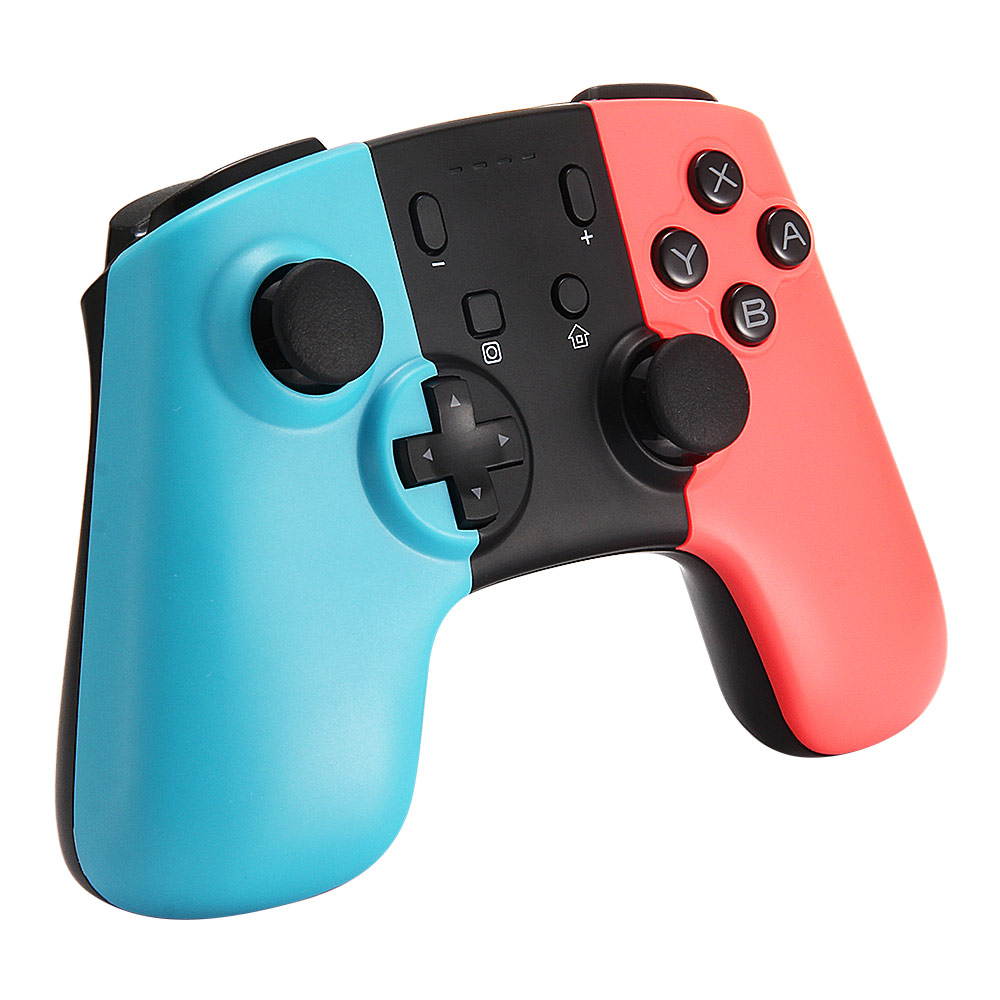 JRH-8576 Wireless Pro Controller Bluetooth V3.0 Vibration Gamepad for Switch - Blue Red