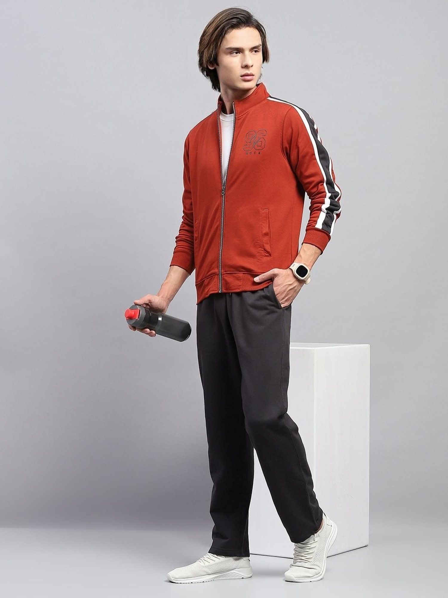 Rock.It Blue Regular Fit Printed TrackSuit