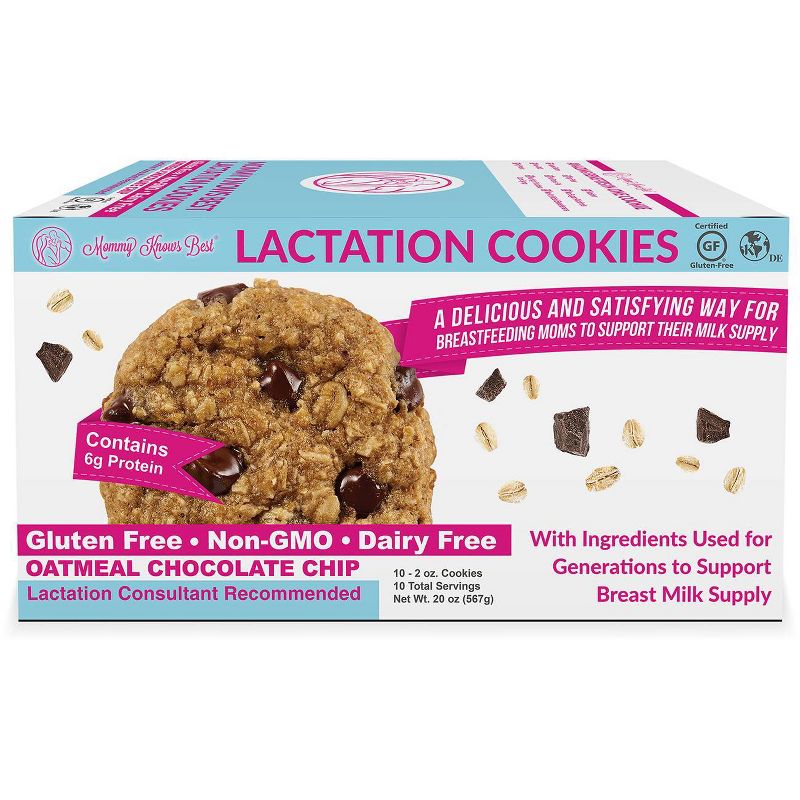 Mommy Knows Best Ready To Eat Gluten & Dairy Free Oatmeal Chocolate Chip Cookies – 20oz/10pk