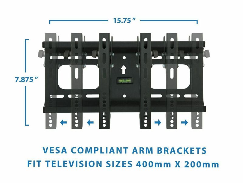 Low Profile Tilting TV Wall Mount for 32" - 55" Inch 165 Lbs Capacity