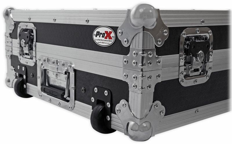 ProX XS-MCX8000WLT Hard Flight Case 4 Denon MCX8000 W/ Glide Laptop Shelf+Wheels