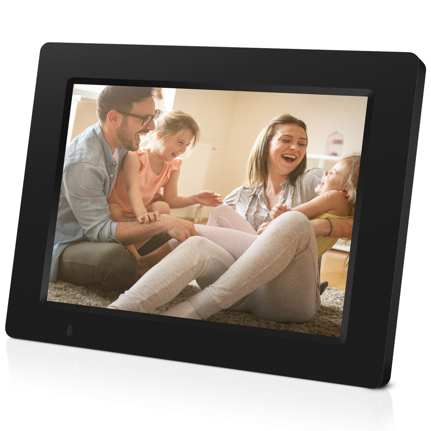 iDeaPLAY DF801 7.85 inch WiFi Digital Photo Frame, 1024x768 HD Display, 8GB Internal Storage, iOS & Android App, Support Photo, Music, Built-in Speaker