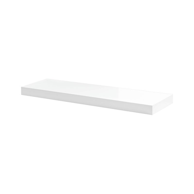 35.5" x 10" Big Boy Gloss Shelf White - Dolle Shelving