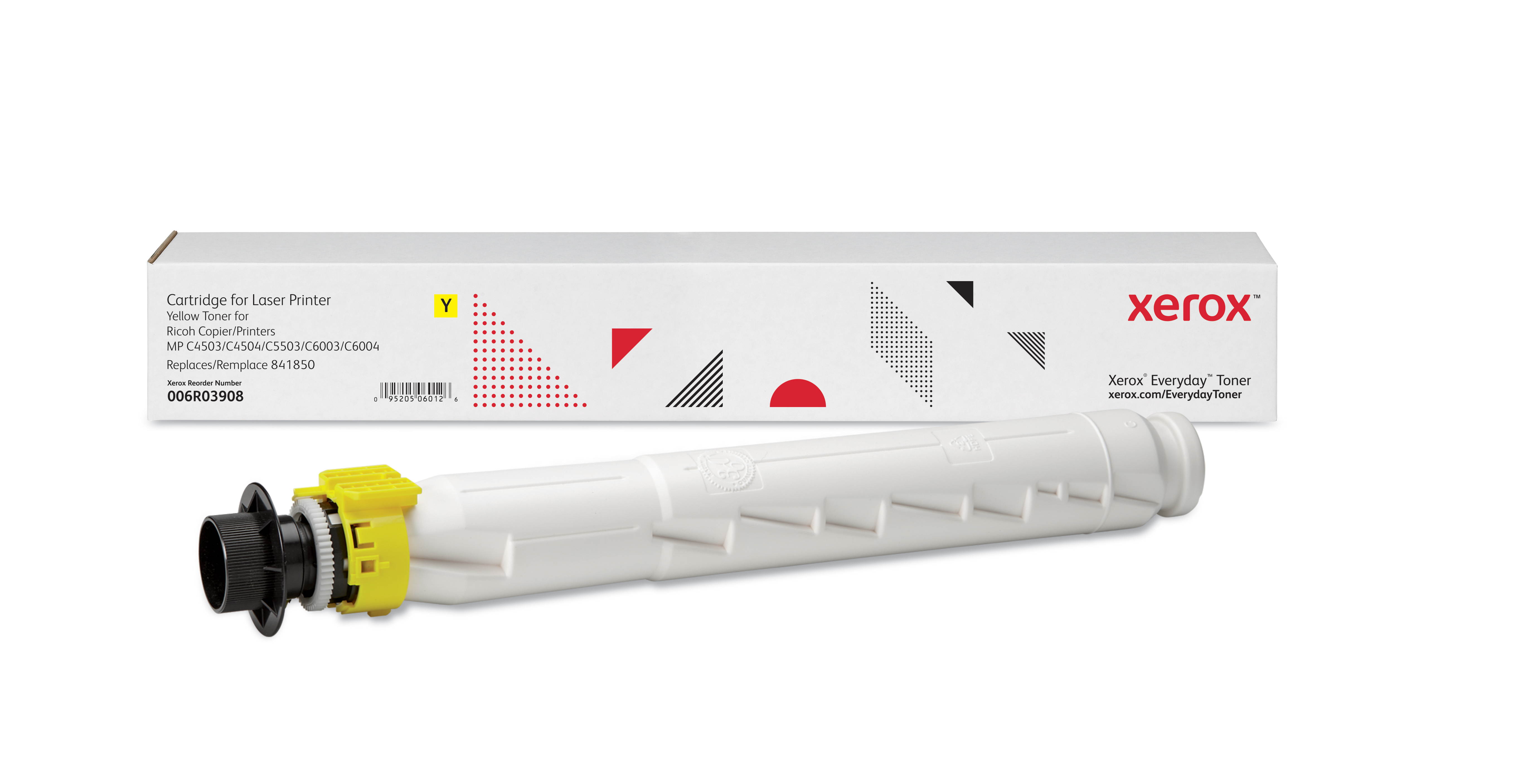 Xerox 006R03908 Compatible Toner Cartridge Replaces Ricoh 841850 Yellow