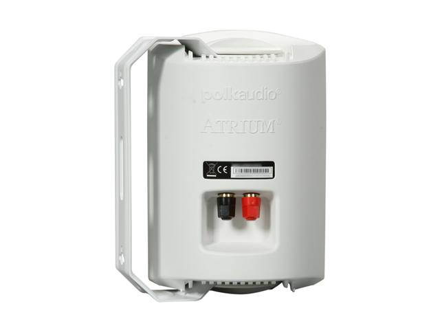 Polk Audio Atrium8 SDi High Performance All Weather Outdoor Loudspeaker with Dual Tweeters and PowerPort Bass Venting (White/Single)