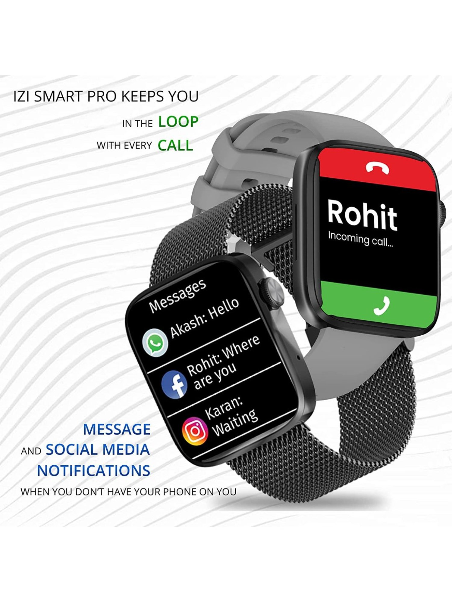 I Kall W1 Smartwatch (Black)