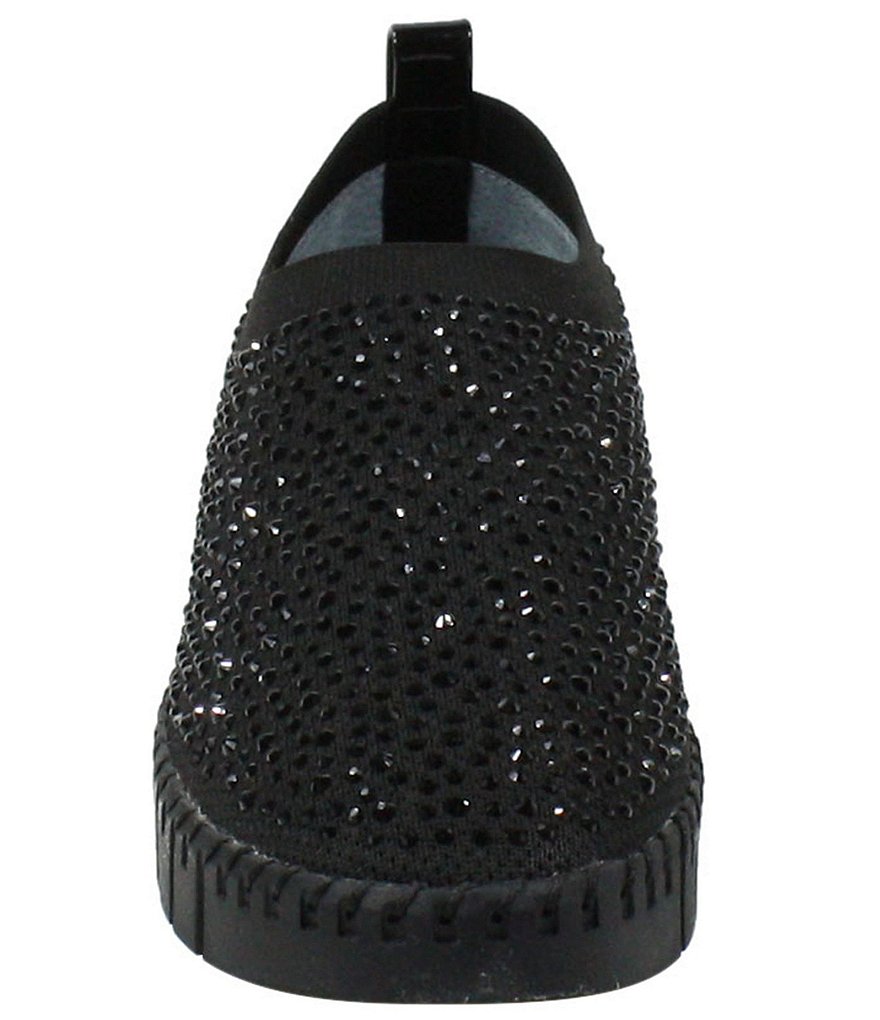 J. Renee Wenmare Stretch Fabric Rhinestone Embellished Sneakers