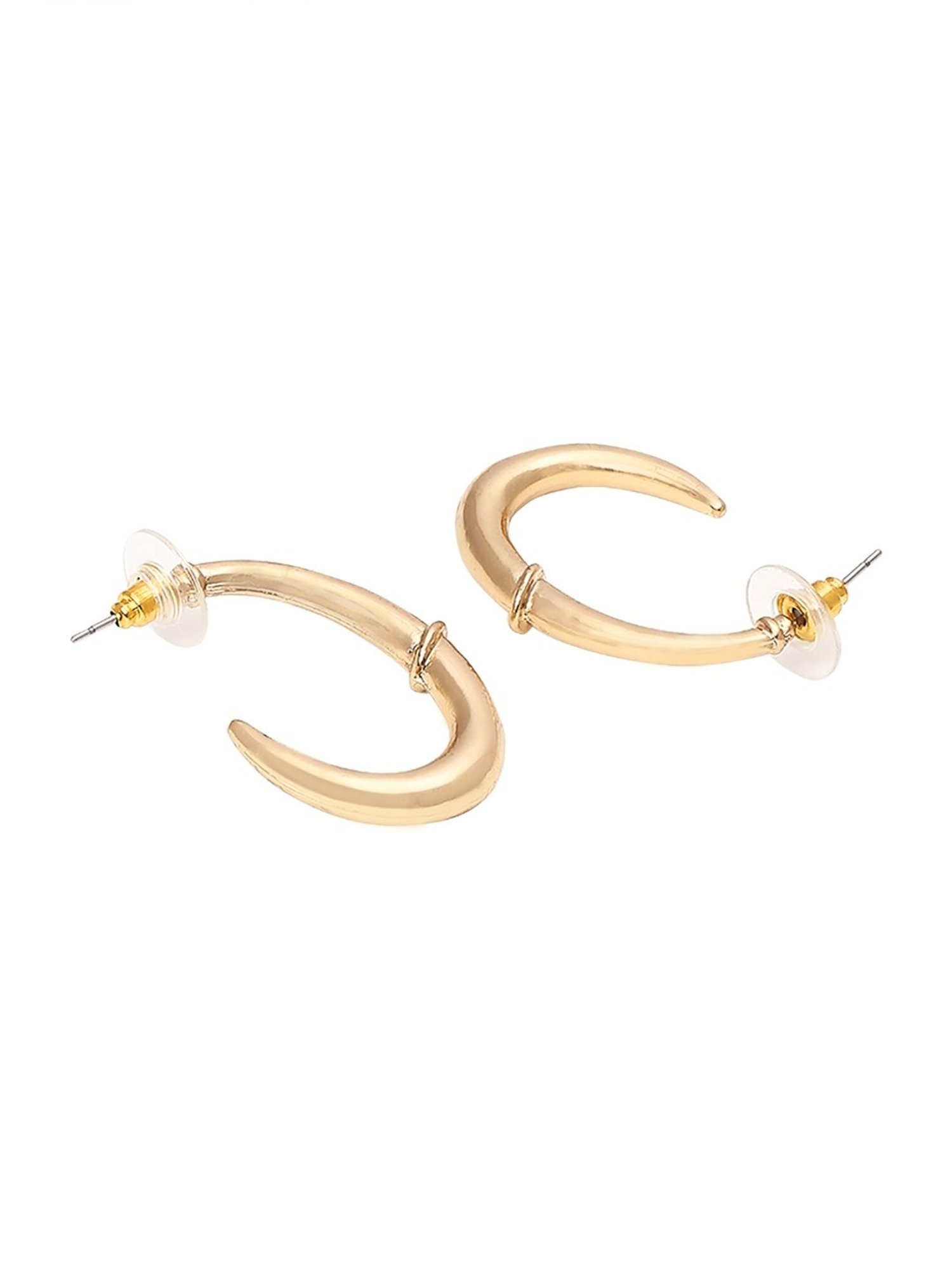 OOMPH Gold Bold Look Hoop Earrings