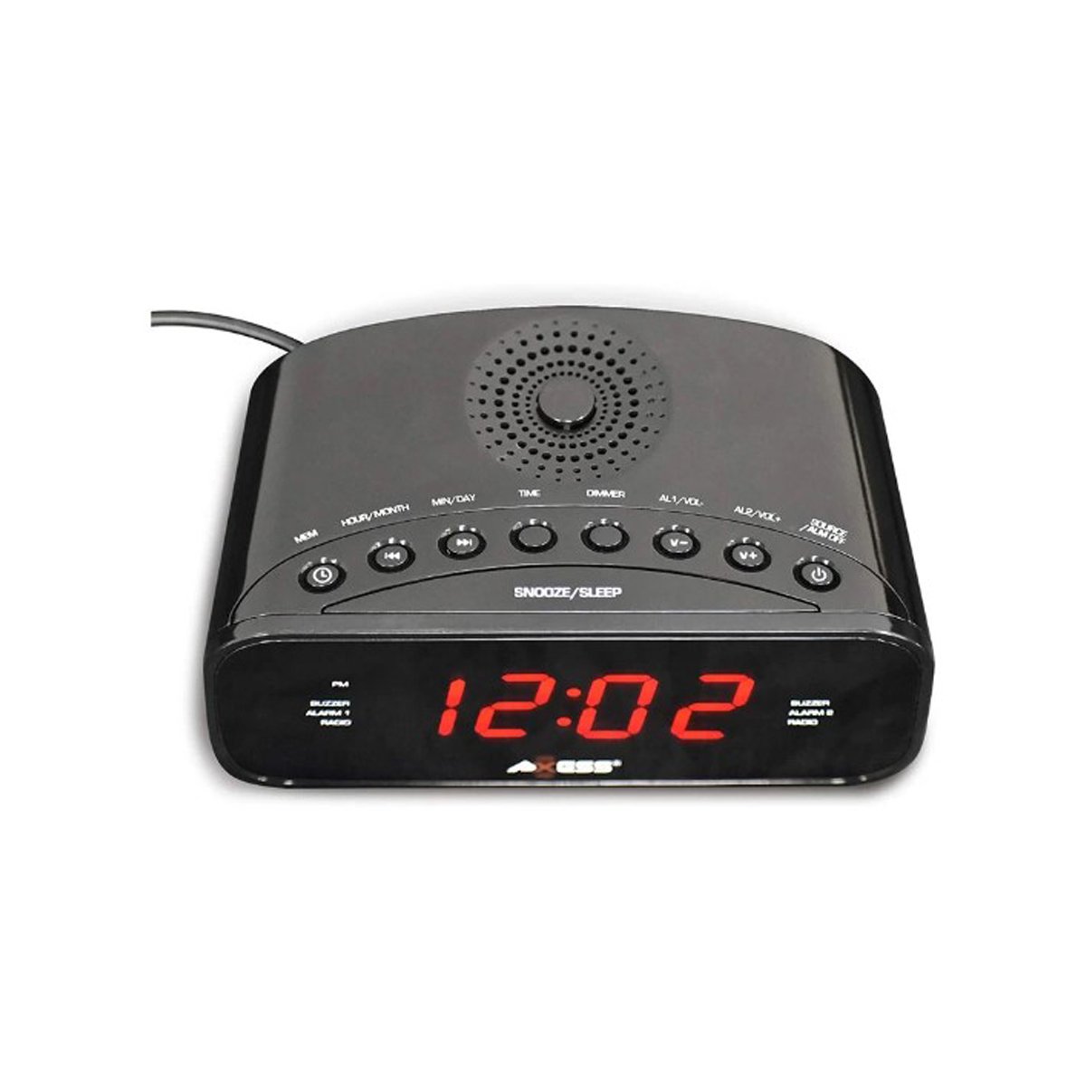 AXESS AM/FM Alarm Clock Radio CKRD3803