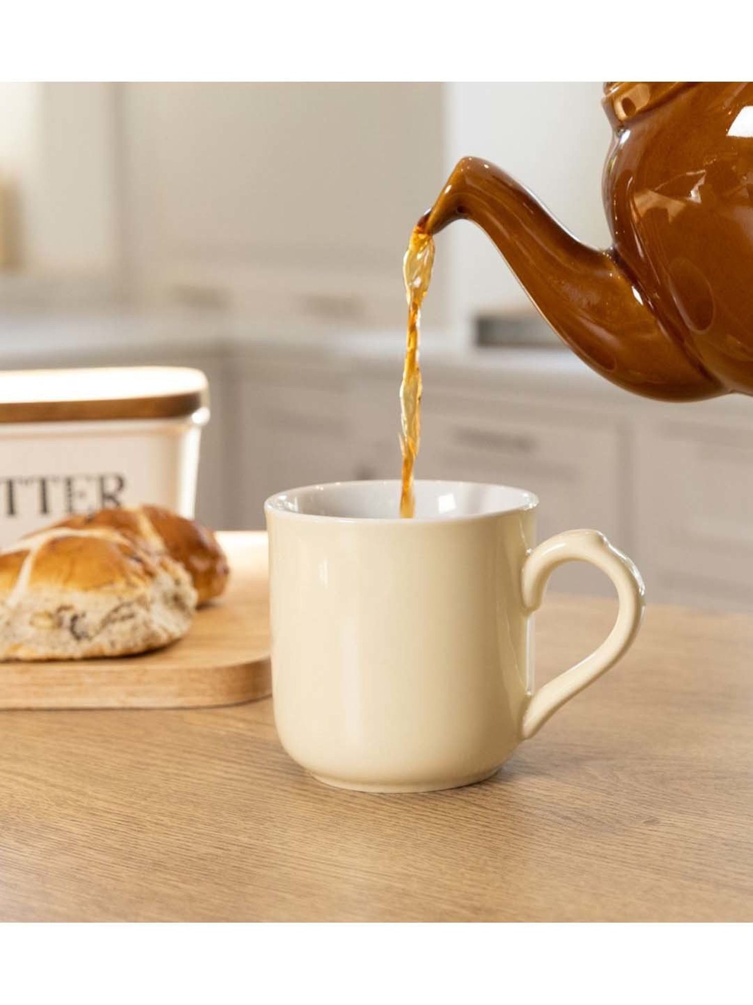 London Pottery Farmhouse Ivory Stoneware Tagged Mug (0.25 L)