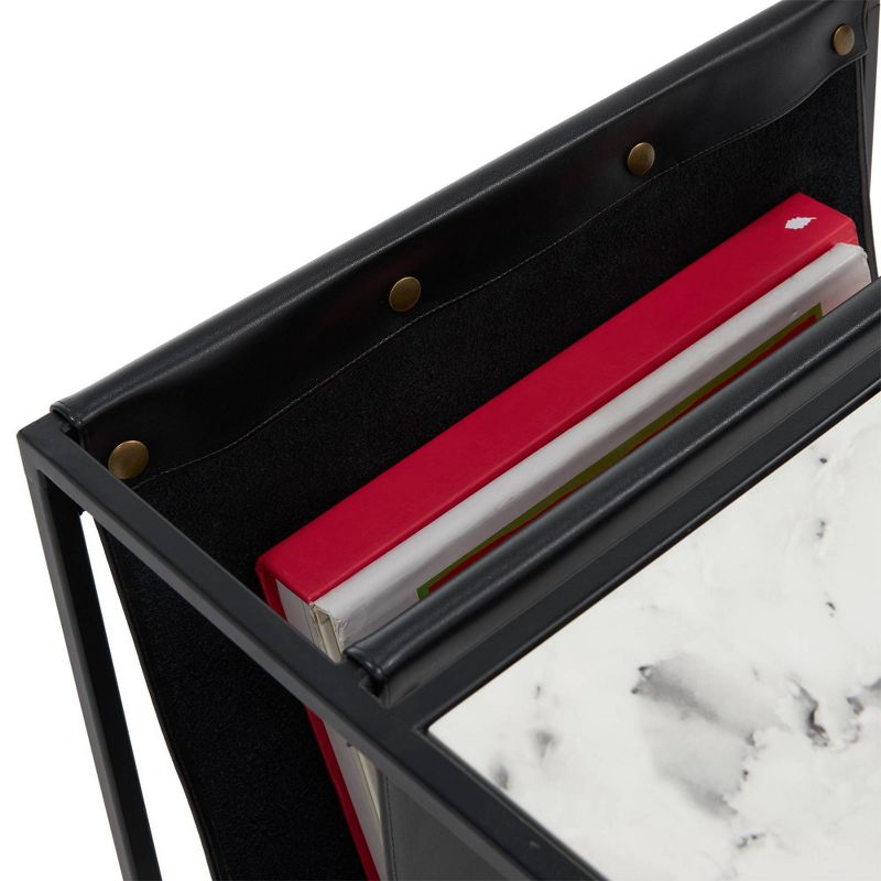 Wilson Magazine Storage End Table White - ClickDecor