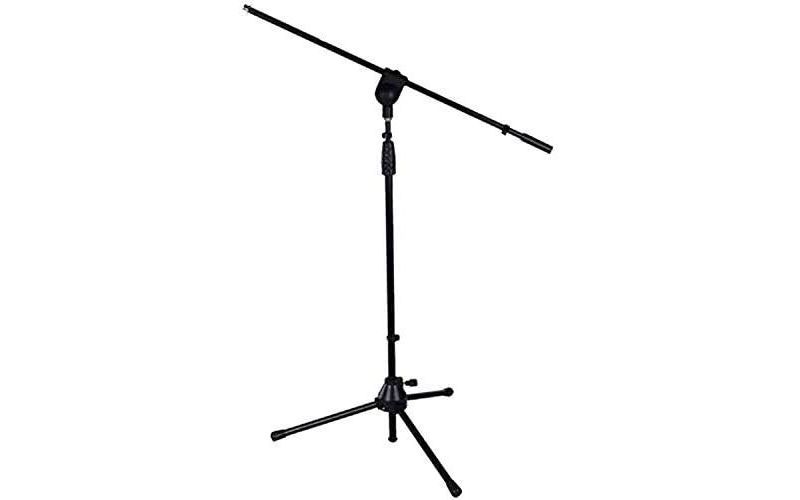 LyxPro Microphone Stand Boom Arm Tilting Rotating Floor Podium Stage or Studio Strong Durable And Foldable Height 38.5"- 66" Extends Arm to 29 3/8" Comes With 3/8" and 5/8" mount Adapters&hellip;