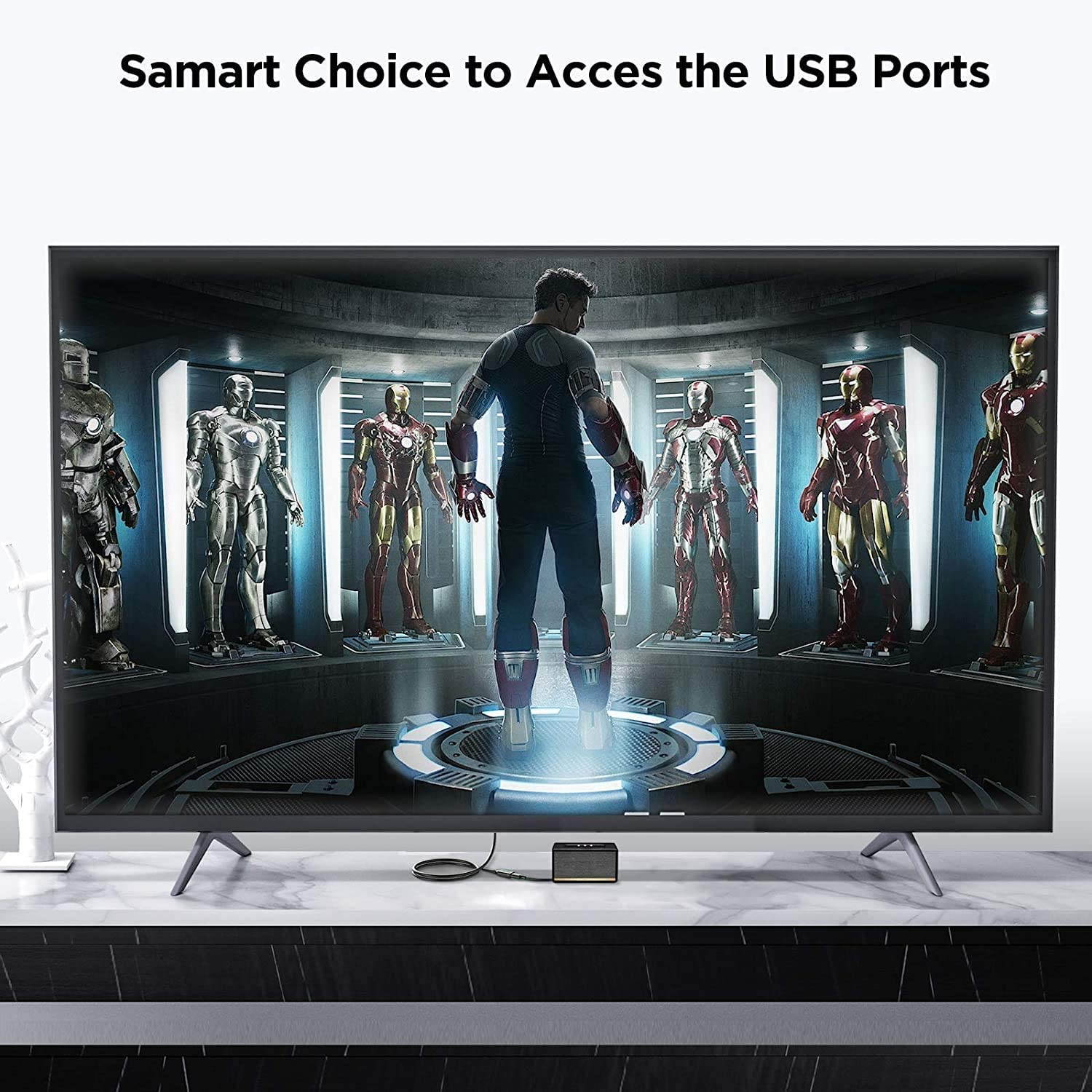 USB Extension Cable 3FT, QGeeM USB 3.0 Extension Cable Type A Male to A Female Extender Code 5Gbps Data Transfer Compatible with USB Flash Drive,Hard Drive,Keyboard,Printer