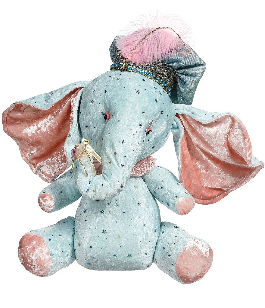 Mark Roberts Sitting Elephant Blue, Large 19#double;