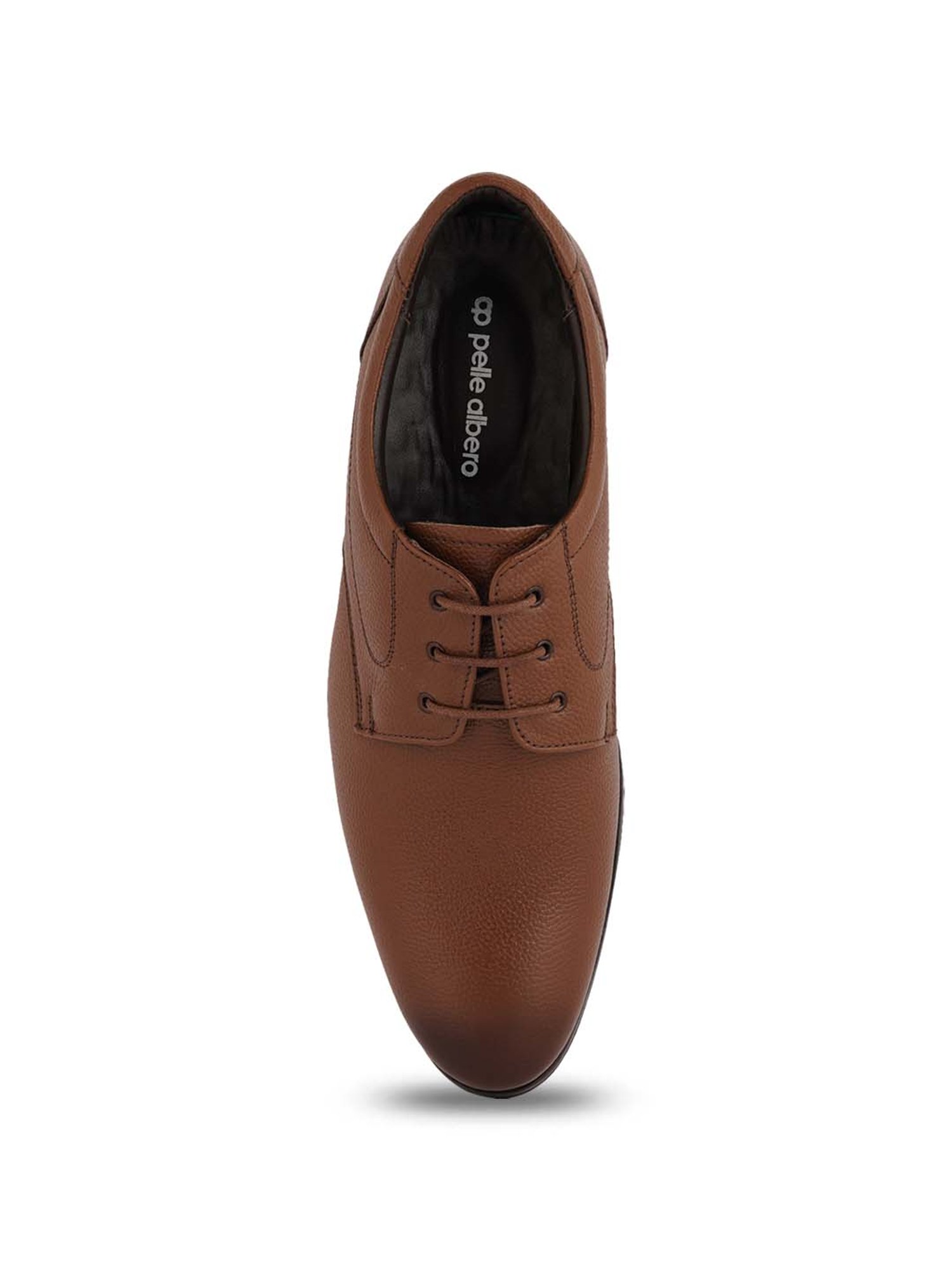 Pelle Albero Men's Cognac Derby Shoes