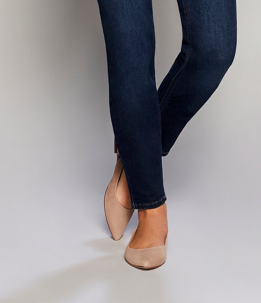 Antonio Melani Nelle Suede Bow Detail & Cut-Out Leather Flats