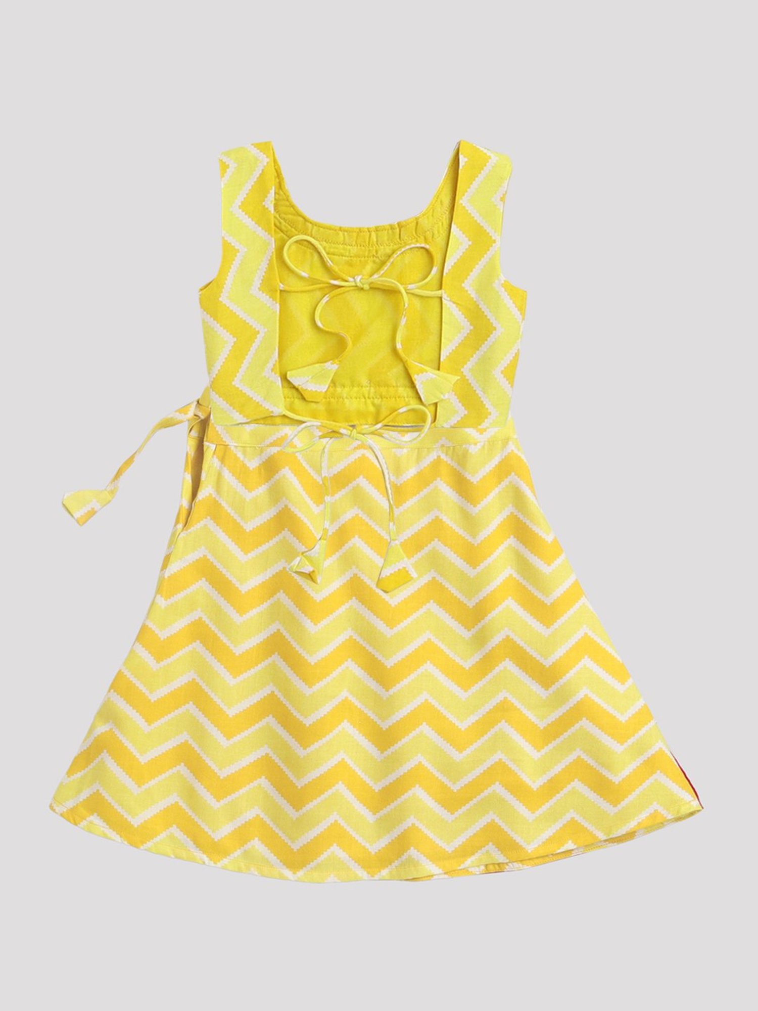 Many Frocks Kids Yellow & Pink Embellished Lehenga, Choli with Dupatta