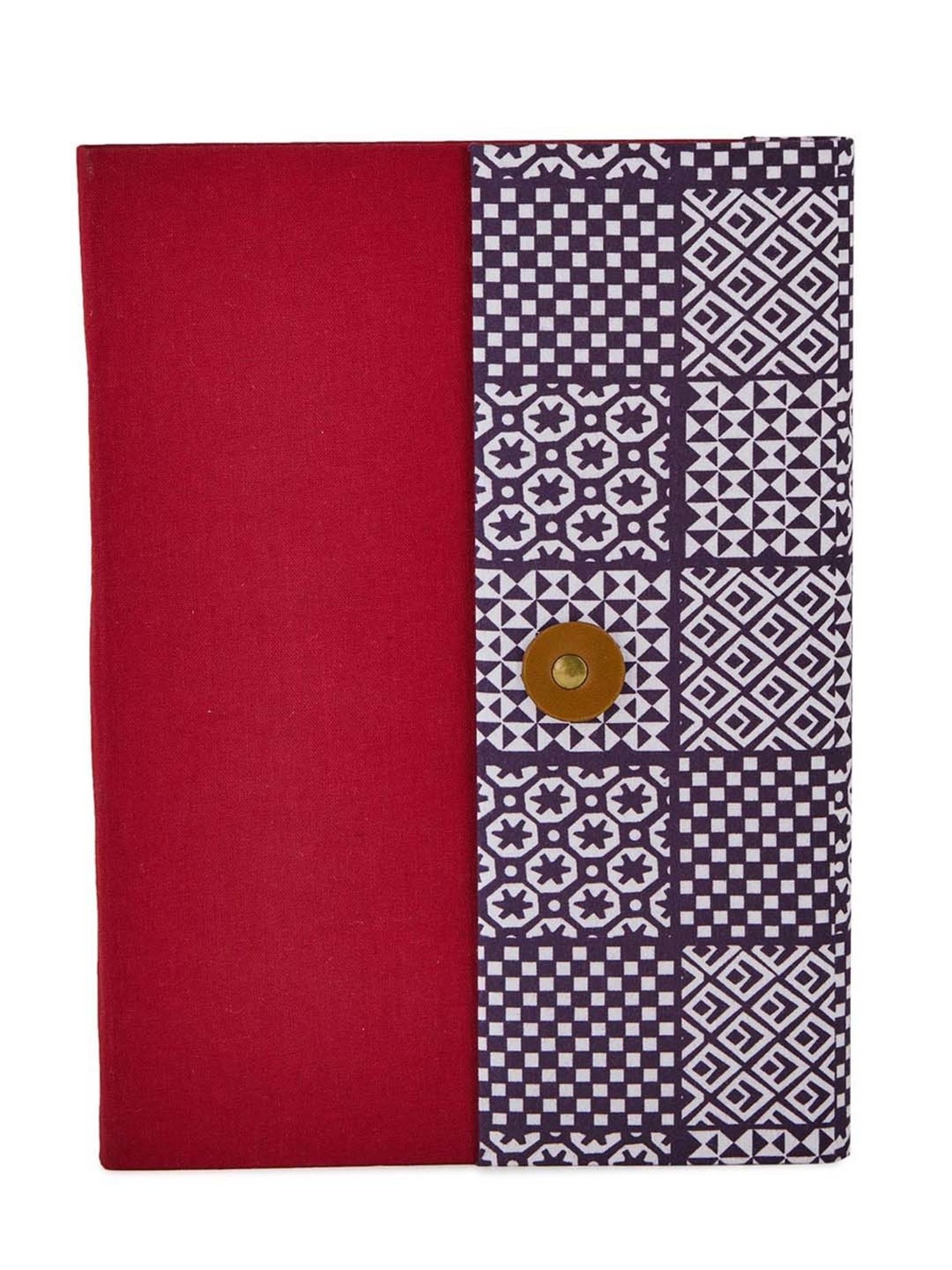 Fabindia Gulmohar Red Fabric Journal Notebook