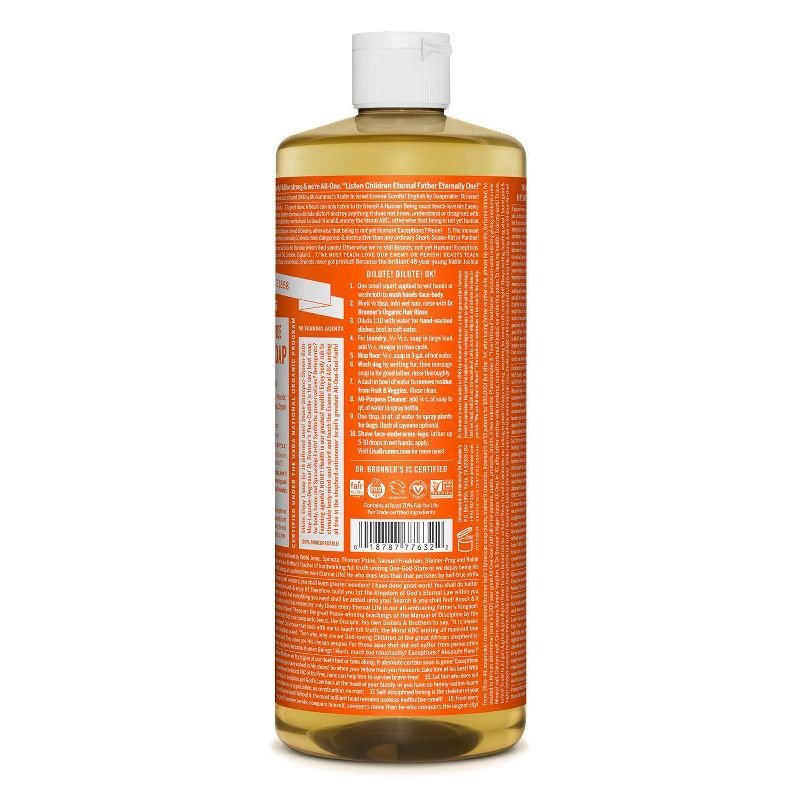 Dr.Bronner's 18-In-1 Hemp Pure-Castile Soap - Tea Tree - 32 fl oz