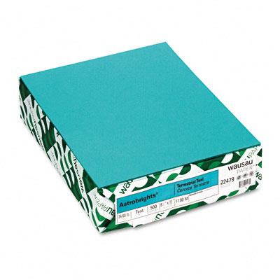 Color Paper, 24 lb, 8.5 x 11, Terrestrial Teal, 500 Sheets/Ream