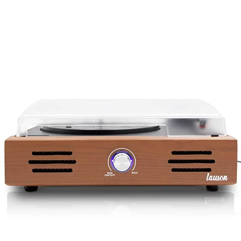 JTF535 Record Player Turntable USB for Vinyl Records 3 Speed Belt Driven Vintage Record Player VinyltoMP3 Stereo Built in Speakers Lp Phonograph RCA Output Natural Wood Effect Oak