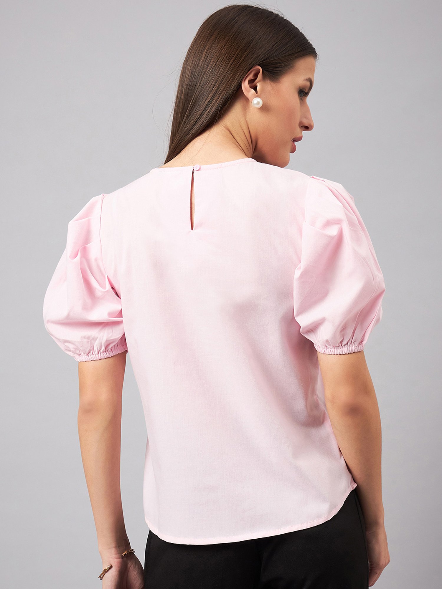 Style Quotient Light Pink Regular Fit Top