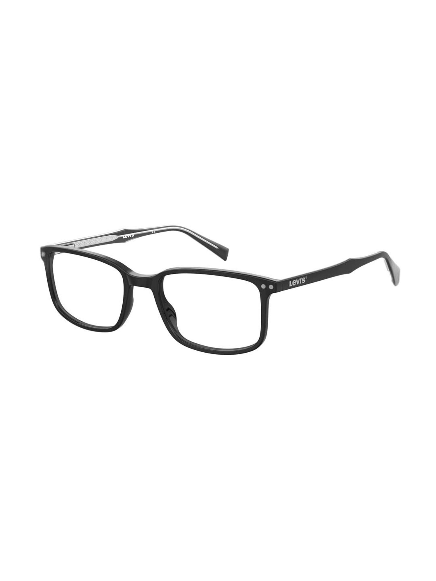 Levi's Black Rectangular Eye Frames for Men