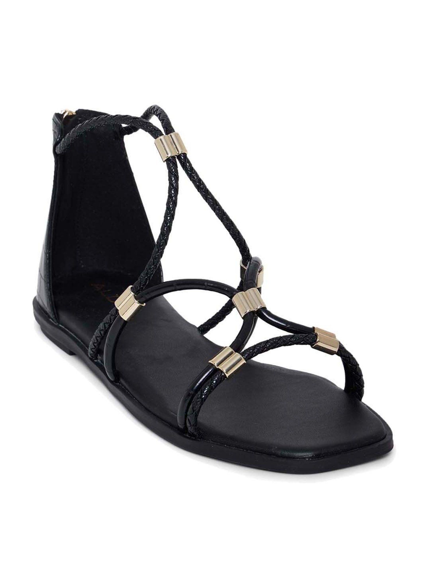 Aldo Women's Black Ankle Strap Sandals