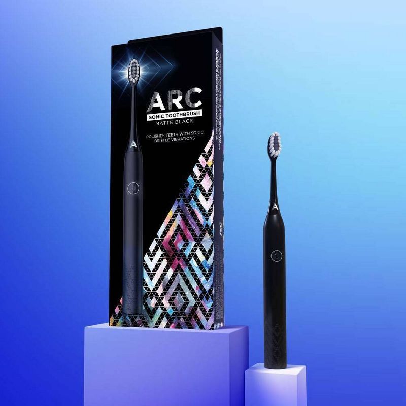 ARC Metal Sonic Power Toothbrush + Travel Case - Black