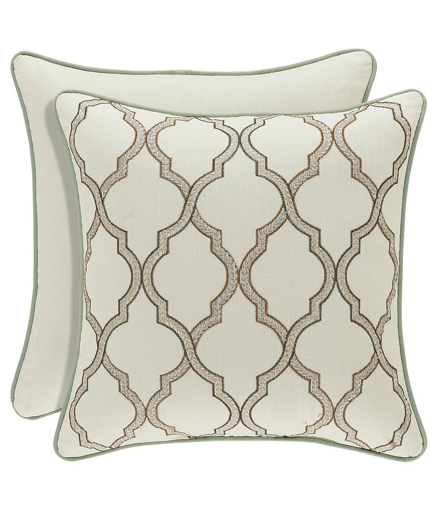 J. Queen New York Vienna Embroidered Square Pillow