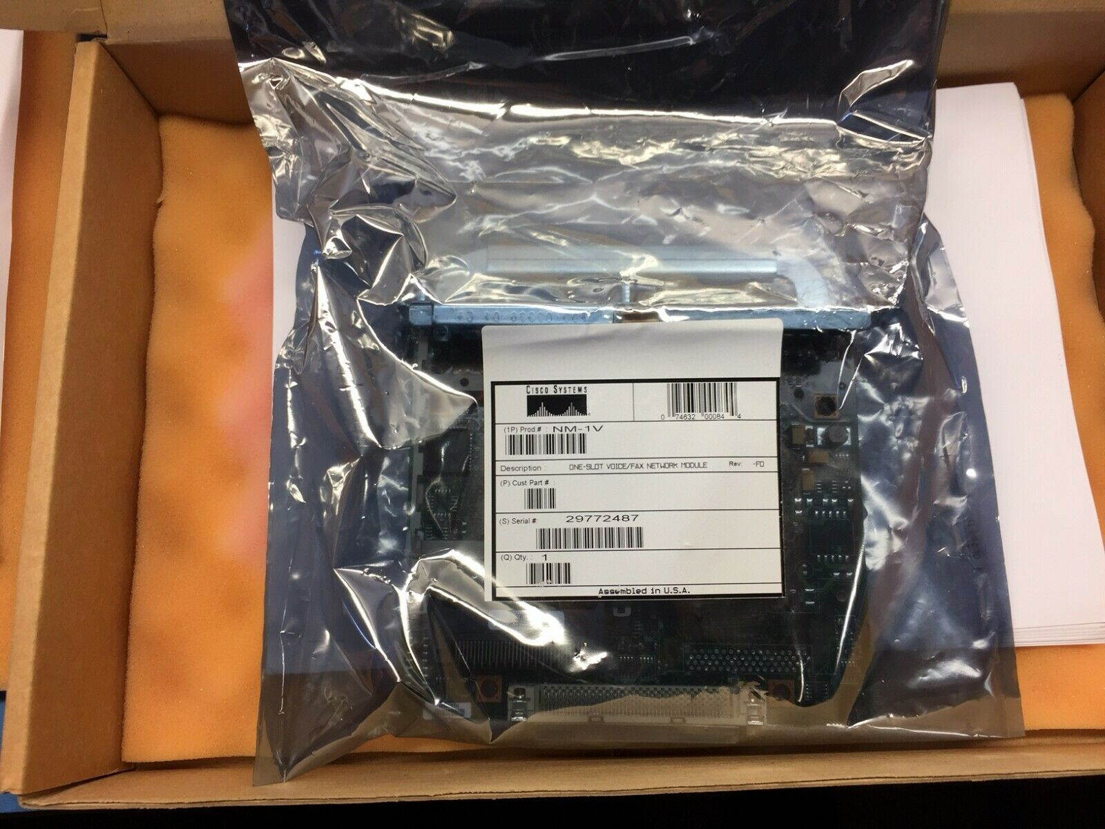 Cisco NM-1V= Voice/Fax Network Module