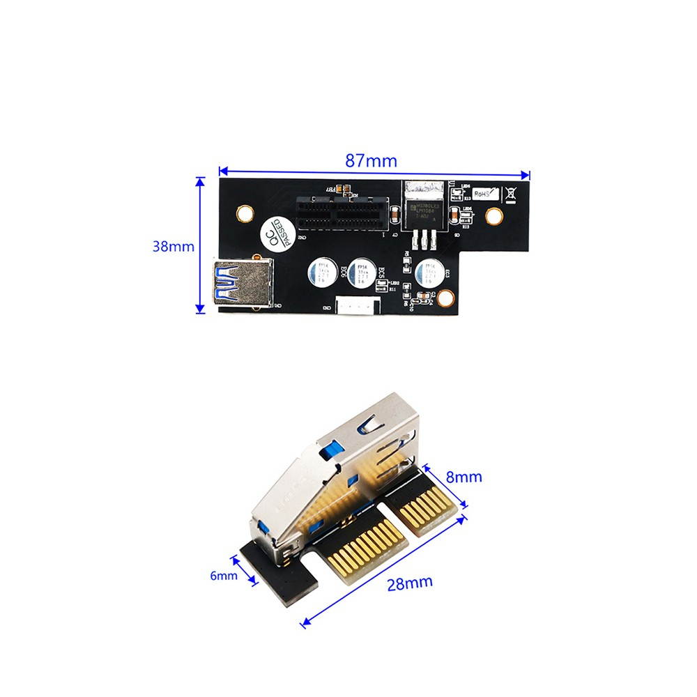PCI Express Extension Cord PCI-E 1X to 1x/4x/8x/16x Extension Card Adapter Card