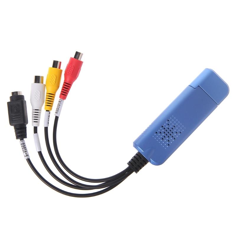 1 Set USB Converter Audio Video Grabber Capture Adapter For Windows XP/7/8/10